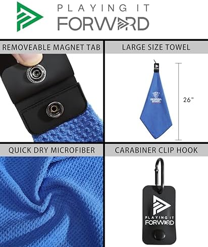 Magnetic Golf Towel Georgia State University - Image 3