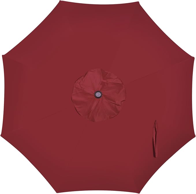 9' Outdoor Patio Umbrella, Outdoor Table Umbrella, Yard Umbrella, Market - Image 4