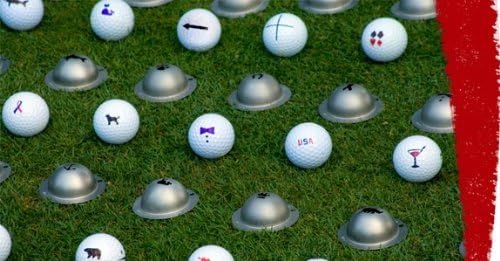 Tin Cup Golf Ball Marking Stencil - Image 2