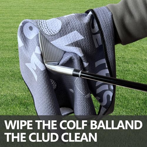 Funny Printed Golf Towel with Clip, Golf Gift - Image 6