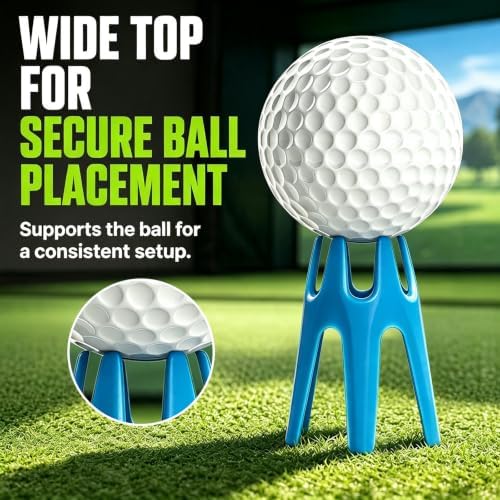Golf Simulator Tees, 49 Pack 4 Mixed Sizes Plastic Golf Mat Tees, Indoor - Image 3