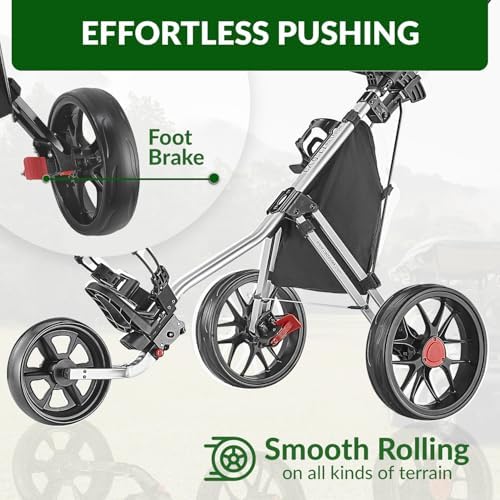 Caddytek CaddyLite 11.5 V3 Golf Push Cart - Image 3