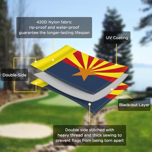 Arizona State Mini Golf Flag, 6 x 8 in - Image 3