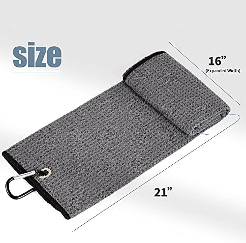 Mile High Life Tri-fold Golf Towel | 16" X 24" | Premium Microfiber Fabric | - Image 4