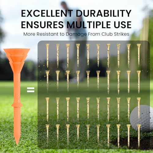 VEASAERS Golf Tees Plastic 3 1/4 inch 30 Pack - Image 4