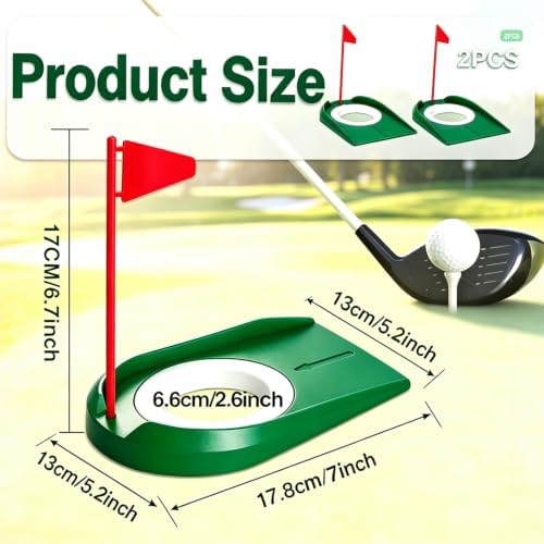Golf Putting Green Indoor Set, 2 Pack Cup - Image 2