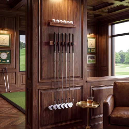 Xuhal 2Pcs Wall Mount Golf Club Display Rack Golf Ball Holder - Image 4