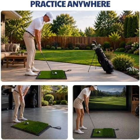 JAYA Golf Hitting Mat with Heavy Rubber Base, Foldable Golf Practice Mat - Image 6