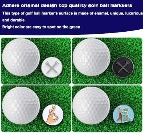 Adhere Golf Ball Markers with Strong Magnetic Hat Clip - Image 4