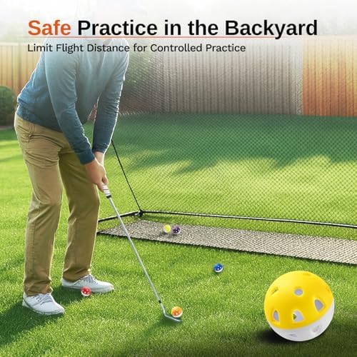 Wear-Resistant Practice Golf Balls, High Visibility - Image 2