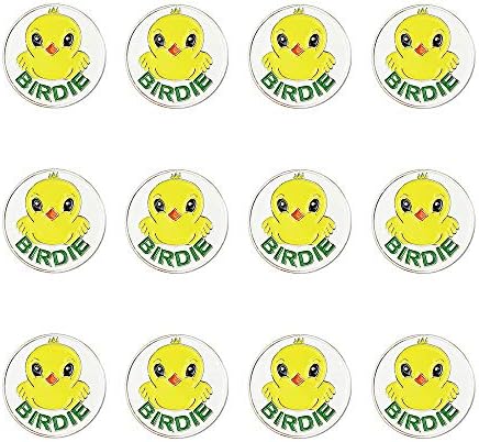 Golf Ball Markers Assorted Patterns Value Pack of 12 Golf Gifts, Golf Cap Clips by GOLTERS