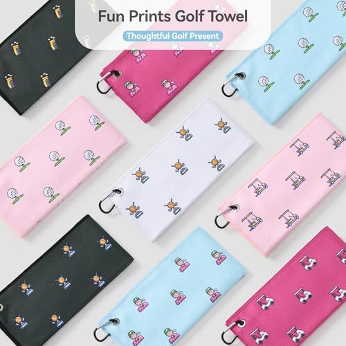 Mile High Life Fun Print Golf Towel 16x24in, Microfiber Waffle - Image 7