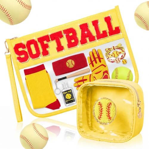 Hillban 2 Pcs Softball Gift Girl Snack Bag Softball Accessories by Hillban