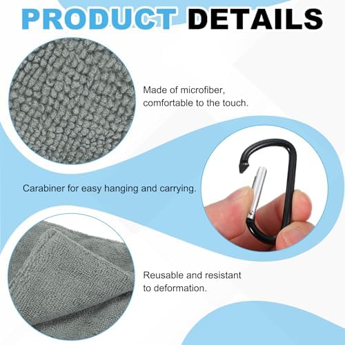 Small Microfiber Golf Towel, Pocket Golf Ball Towel - Image 3