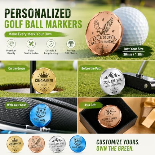 Custom Laser Engraved Golf Ball Marker - Image 7