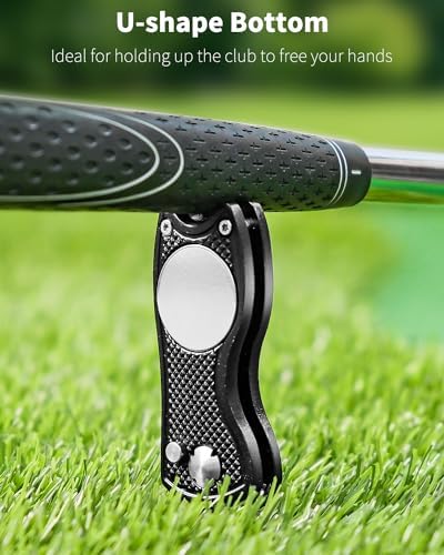 GreenHaven 2-6 Pack Golf Divot Repair Tool Magnetic Ball Marker Foldable - Image 2