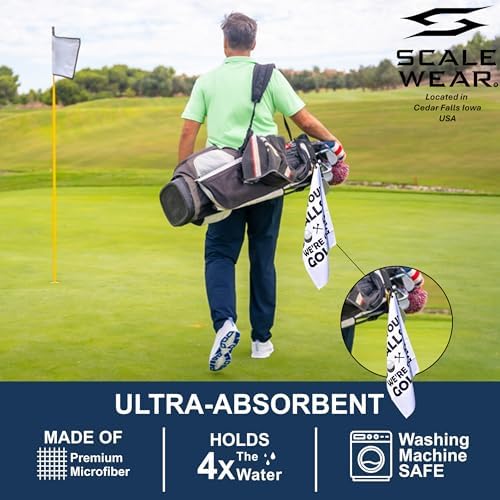 Funny Golf Towel Grab Your Balls We're Going Golfing Microfiber - Image 3