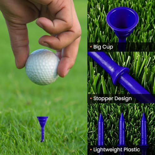 FINGER TEN Golf Tees Plastic 3 1/4 Inch 12/24/60 Pack - Image 2