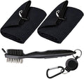Golf Towel & Groove Cleaner Brush Kit, Tri-Fold Microfiber Waffle by Aebor