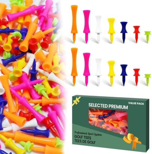 Amy Sport Golf Tees Plastic Step Down 50 Pack by AmySport