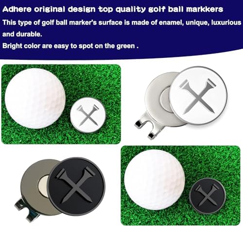 Adhere Golf Ball Markers with Strong Magnetic Hat Clip - Image 4