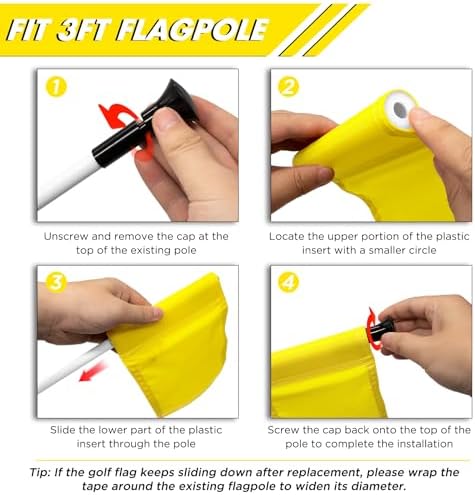 KINGTOP Solid Mini Golf Flags - Image 4