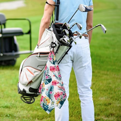 Tropical Floral Golf Towel 2 Packs - Image 5
