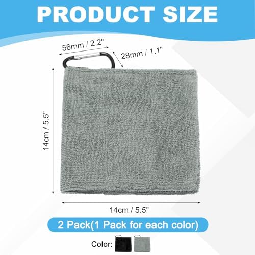 Small Microfiber Golf Towel, Pocket Golf Ball Towel - Image 2