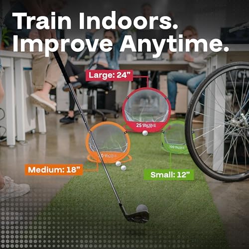 PGA Tour Golf Practice Aids By Golfgen: Premium Chipping Nets, Putting Rings - Image 5