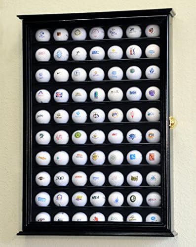 70 Golf Ball Display Case Cabinet Wall Rack Holder w/98% UV Protection Lockable - Image 2