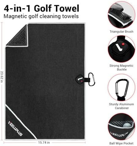 4-in-1 Magnetic Golf Towel - Image 6