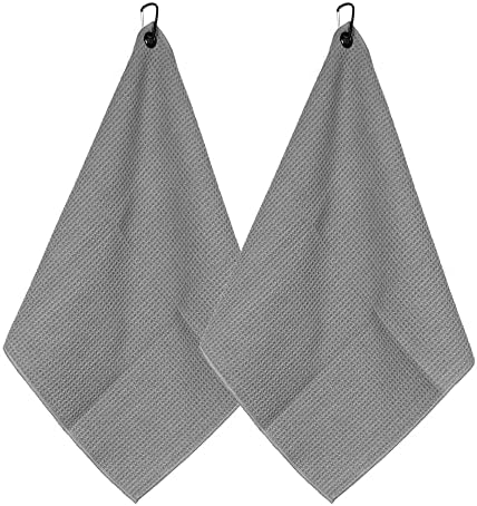 Myartte 2pcs Golf Towels for Golf Bag for Men Women Golfer Microfiber Fabric by Myartte
