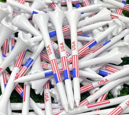 NorthPointe USA American Flag 3 ¼” Plastic Golf Tees by NorthPointeGolfTees