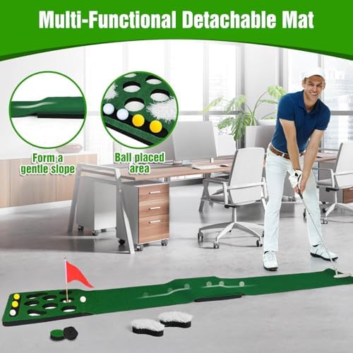 Golf Putting Game Set, Putting Green Mat - Image 2