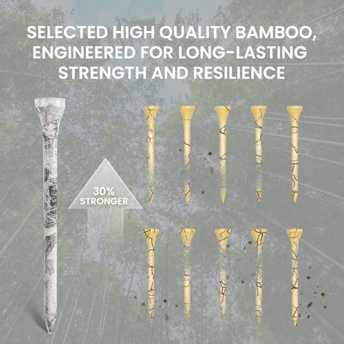 Amy Sport Golf Tees Wood 200 Pack Wooden Coloured - Image 5