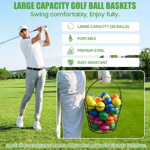 10L0L 2‑Pack Metal Golf Ball Basket - Image 3