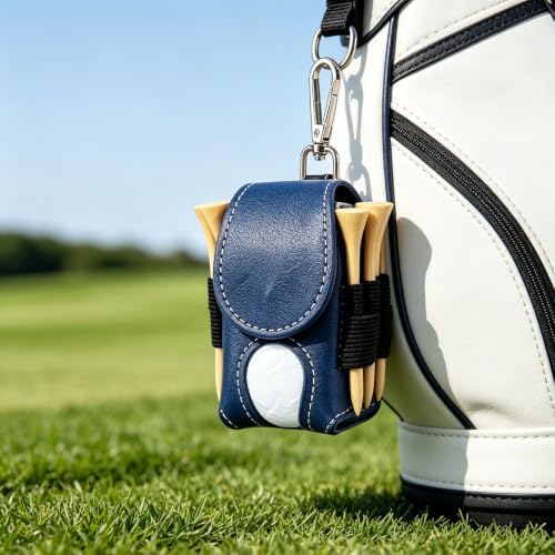 WCRAZYE Leather Golf Ball Bag Pouch - Image 3