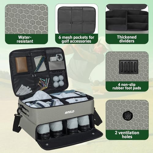 ANILD Golf Trunk Organizer, 2 Layer Golf Storage Case - Image 4