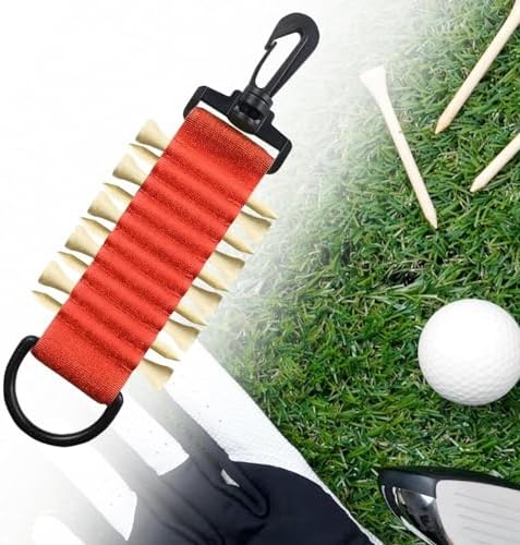 Colaxi Golf Tee Holder Portable to Attach to Golf Bag Golf Tees Storage 10 Golf - Image 5