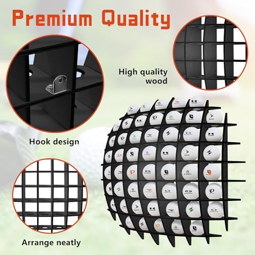 Golf Ball Display Case Wall Mount, Golf Ball Collection Holder - Image 4