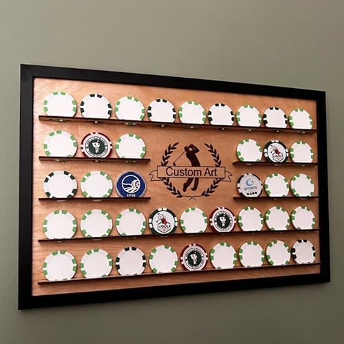 Customizable Golf Poker Chip Ball Marker Display Frame - Image 4