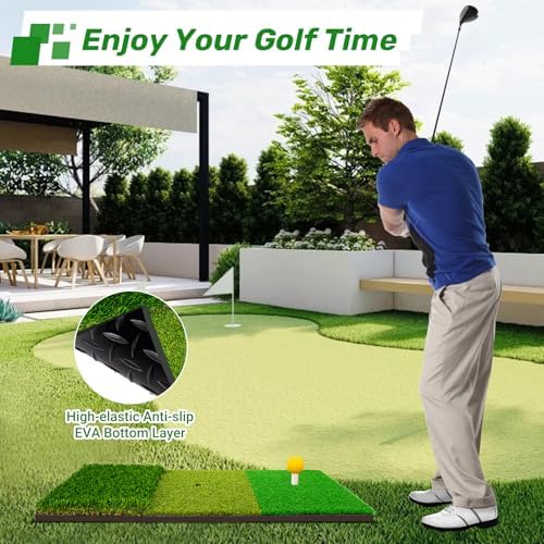 Golf Practice Mat, Golf Mats for Backyard Office & Garage Hitting Training - Image 4