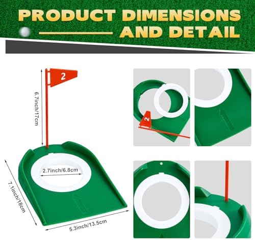 Sotiff 1-2 Golf Putting Practice Cup Hole Training Aids Golf Accessories - Image 2