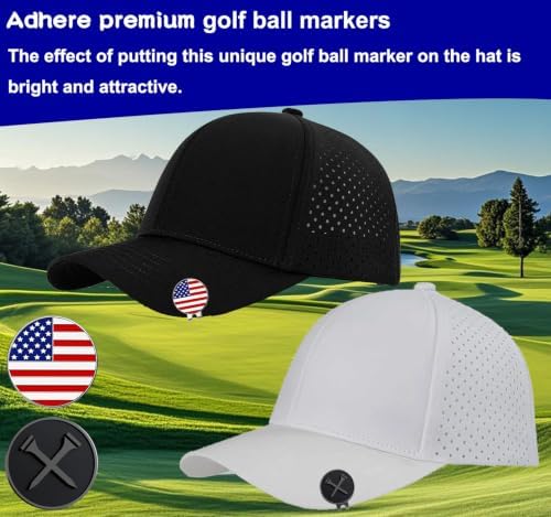Adhere Golf Ball Markers with Strong Magnetic Hat Clip - Image 3