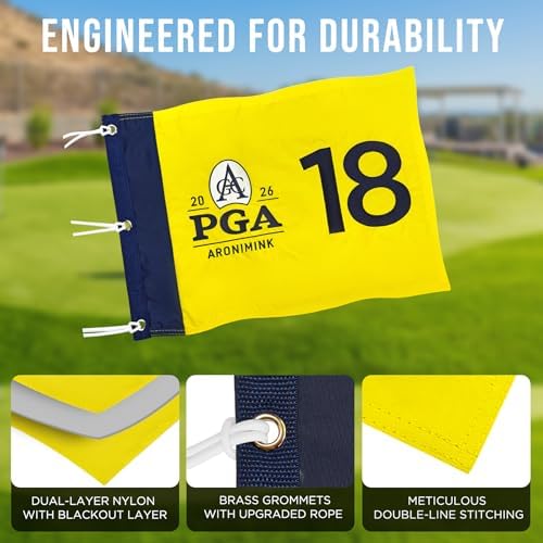 2026 PGA Embroidered Golf Flag, 14 x 20 in - Image 5