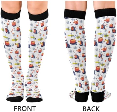 White Baseballs Stitching Compression Sock - Image 2