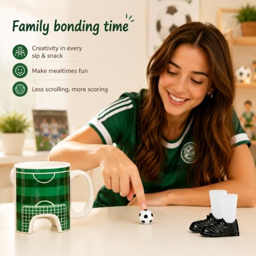 Soccer Mug Set, 10oz Ceramic Cup - Image 4