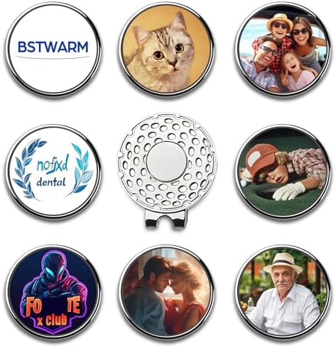 Custom Golf Ball Markers with Magnetic Hat Clip - Image 5