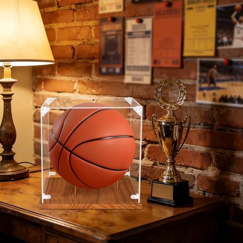 Clear Acrylic Basketball Display Case - Image 7