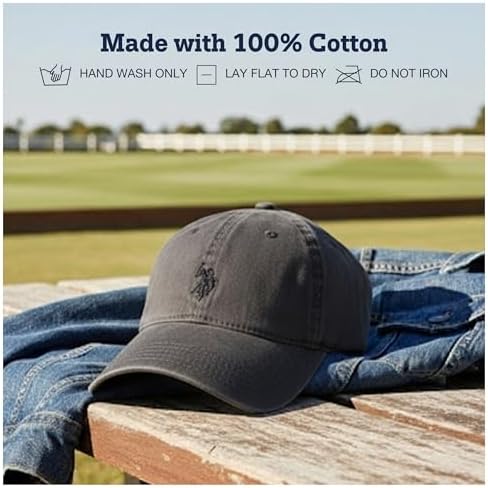 U.S. Polo Assn. Baseball Cap, 100% Cotton Adjustable Dad Hat - Image 7